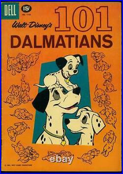 101 Dalmations- Four Color Comics #1183- 15 cent cover price- Dell VG+