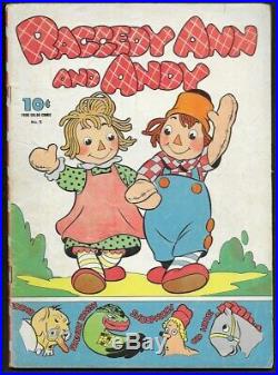 1942 Dell Four Color 4C #5 Raggedy Ann and Andy #1 VG/F 5.0