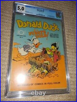 1942 Dell Four Color FC #9 Donald Duck CGC 5.0 White Pages 1st Barks DD
