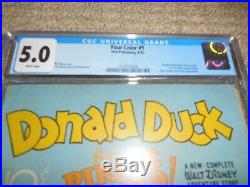 1942 Dell Four Color FC #9 Donald Duck CGC 5.0 White Pages 1st Barks DD