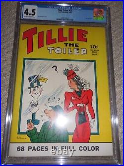 1943 Dell Four Color FC #22 Tillie the Toiler CGC 4.5 Beautiful