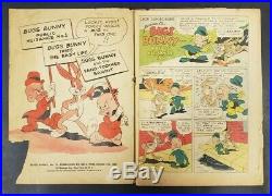 1943 No. 33 Dell Comic Book Bugs Bunny Four Color Comic 10 Cents Rare! Cs4