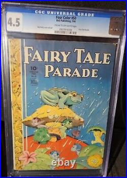 1944 Four Color #50 Fairy Tale Parade Dell Publishing Walt Kelly art CGC 4.5