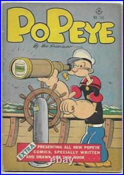 1947 Dell Four Color 4C #145 Popeye VG+ 4.5