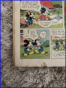 1947 Dell Four Color FC #170 Mickey Mouse On Spooks Island