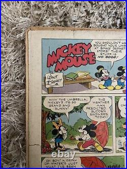 1947 Dell Four Color FC #170 Mickey Mouse On Spooks Island