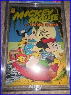 1947 Dell Four Color FC #170 Mickey Mouse On Spooks Island CGC 7.5 VF