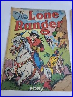 1948 # 1 and #2 The Lone Ranger Four Color Dell Comic Book
