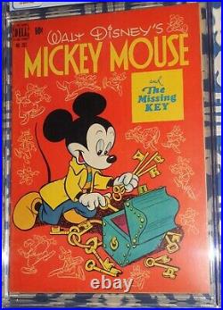 1950 Dell Four Color FC #261 Mickey Mouse And The Missing Key CGC 8.0 VF