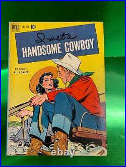 1951 DELL FOUR COLOR FC #324 I Met A Handsome Cowboy 7.0 F/VF RAW COPY