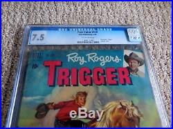 1951 Dell Four Color FC #329 Roy Rogers Trigger #1 CGC 7.5
