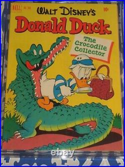 1951 Dell Four Color FC #348 Donald Duck in The Crocodile Collector CGC 7.0 F/VF