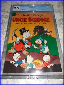 1953 Dell Four Color FC #456 Uncle Scrooge #2 CGC 8.5 VF+ White Pages