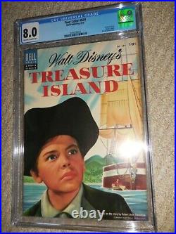 1955 Dell Four Color FC #624 Walt Disney's Treasure Island CGC 8.0 VF