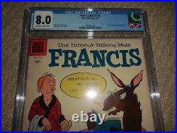 1956 Dell Four Color #710 Francis the Famous Talking Mule CGC 8.0 VF