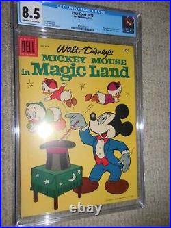 1957 Dell Four Color FC #819 Mickey Mouse in Magic Land CGC 8.5 VF+