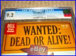 1960 Dell Four Color FC #1102 Wanted Dead or Alive! CGC 9.2 NM