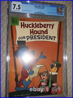 1960Dell Four Color FC #1141 Huckleberry Hound for President CGC 7.5 VF
