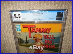 1961 Dell Four Color #1233 Tammy Tell Me True CGC 8.5 VF+ Single Highest Graded