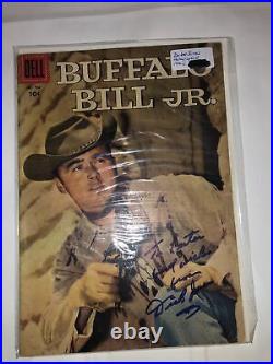 #766 Very Good, Buffalo Bill Jr, Dell Comics 1956 Signed By Dickie Jones Himself