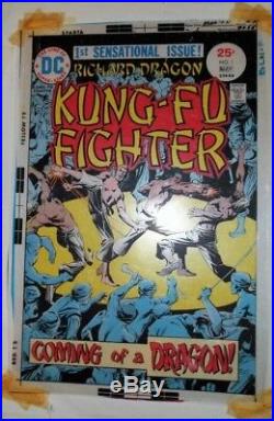 ACETATE FOUR COLOR SEPARATION KUNG FU FIGHTER 1 ADLER COA Dick Giordano cover