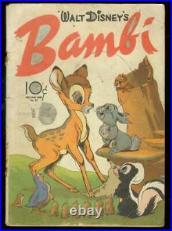 Bambi-dell Four Color Comics #12 1942-walt Disney Film G