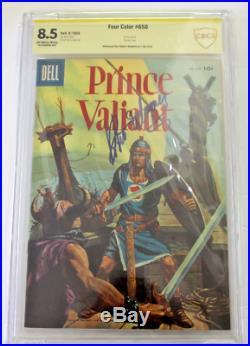 CBCS Graded 8.5 VF+, FOUR COLOR #650 PRINCE VALIANT (1955) SIGNED ROBERT WAGNER