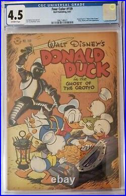 CGC Carl Barks Dell Four Color 159 Golden Age Donald Duck Comic Book Walt Disney