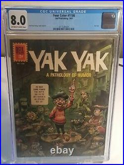CGC GRAD (8.0) Four Color 1186 Yak Yak Comic Just Graded! Silver Age Off WithW