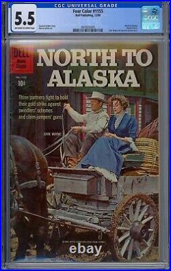 Cgc 5.5 Four Color #1155 North To Alaska John Wayne Photo Cover 1960