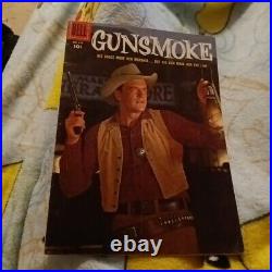 DELL COMICS FOUR COLOR #1 (679) GUNSMOKE 1955 JAMES ARNESS COVER TV show WESTERN