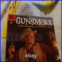 DELL COMICS FOUR COLOR #1 (679) GUNSMOKE 1955 JAMES ARNESS COVER TV show WESTERN