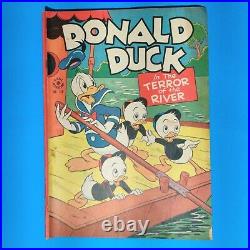 DELL FOUR COLOR 108 Terror of the River Carl Barks Donald Duck 1946 VGUC