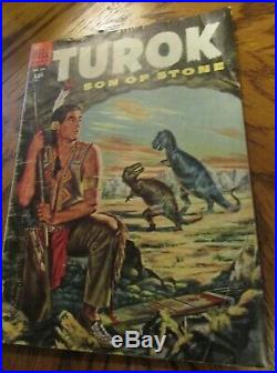 DELL FOUR COLOR # 596 First TUROK Son of Stone 1st issue of Turok in series