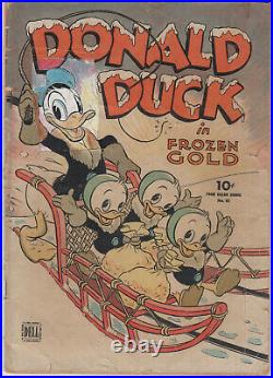 DELL FOUR COLOR 62 Frozen Gold by Carl Barks Donald Duck 1944 FAIR-GOOD