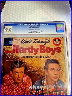 DELL FOUR COLOR COMIC #964 HARDY BOYS CGC 9.0 The Mystery of the Caves DISNEY