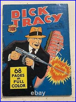 DICK TRACY four color #8 RARE 1940 CHESTER GOULD SUPER COVER DELL tough to find