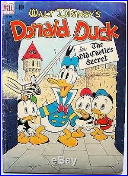 DONALD DUCK In THE OLD CASTLE'S SECRET Four Color #189 VG- Comic 1948 CARL BARKS