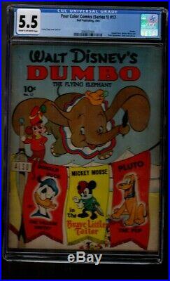 DUMBO Four Color Comics #17 CGC 5.5 Vol 1 1941 Disney MICKEY MOUSE DONALD DUCK