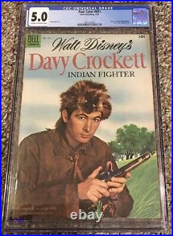 Davy Crockett Dell Four Color #631 1955 CGC 5.0 Golden Age Comic Book
