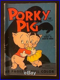 Dell Comics Four Color #16 Golden Age 1942 First Comic Appearance Porky Pig