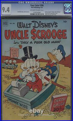Dell Comics Four Color #386 Uncle Scrooge Donald Duck CGC 9.4