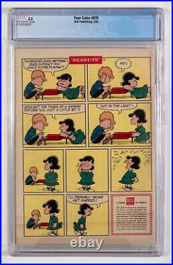 Dell Comics Four Color #878 Peanuts 1958 / CGC 5.5 / Charlie Brown / Schultz