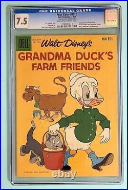 Dell Disney Four Color #1010 (1959) CGC 7.5'From the Estate of Carl Barks