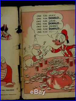 Dell FOUR COLOR Comics #9 1942 1st DONALD DUCK By Barks FR-/FR. 8-1.0