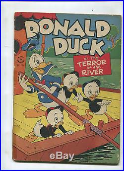 Dell Four Color #108 (3.5) Donald Duck In The Terror Of The River! Barks Art
