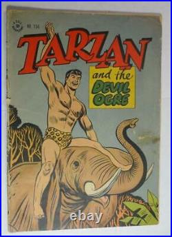 Dell Four Color #134 Feb 1947 Tarzan And The Devil Ogre Vg- 3.5
