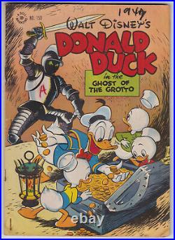 Dell Four Color #159 Good Plus 2.5 Walt Disney Donald Duck Carl Barks Art 1947