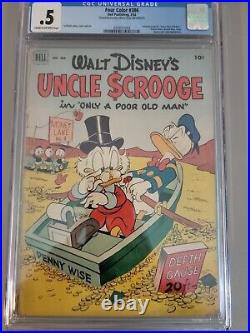 Dell Four Color #386 (Uncle Scrooge #1). 1952. Carl Barks. CGC. 5 Disney