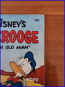 Dell Four Color #386 Uncle Scrooge Only A Poor Old Man 1952 1st Cover Rare